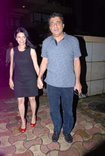 Ronnie Screwvala with his wife at Siddharth Roy Kapur's Birthday Day Bash