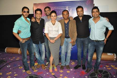 Cast and Crew at the First Look Launch of Baji