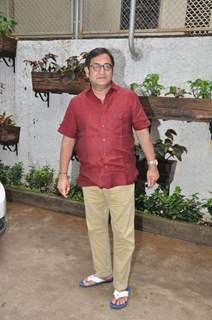 Mahesh Manjrekar poses for the media at the First Look Launch of Baji