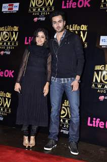 Sana Amin Sheikh and Vibhav Roy were at Life Ok Now Awards