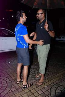 Rajkummar Rao was snapped hugging a friend at PVR