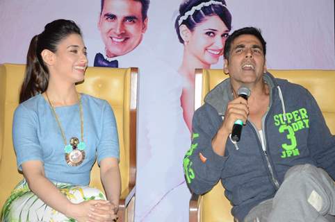 Akshay Kumar was see sharing the movie experiences at the Promotion of Entertainment in South India