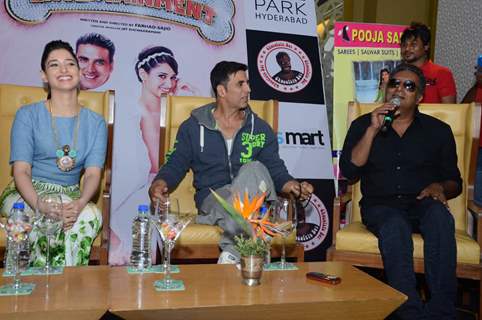 Prakash Raj was see sharing the movie experiences at the Promotion of Entertainment in South India