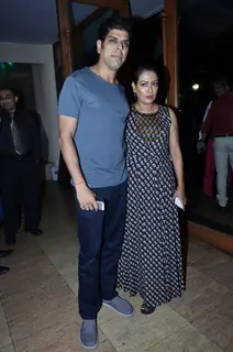 Murli Sharma along with Ashwini Kalsekar at the Launch of the Movie Pyar Wali Love Story