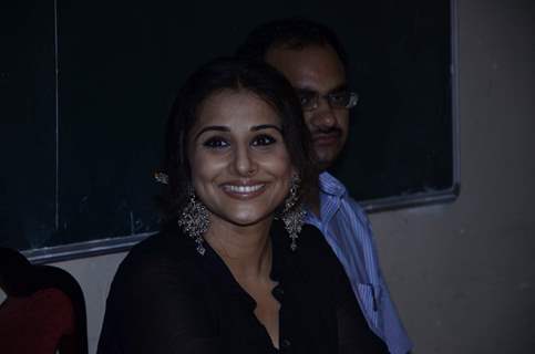 Vidya Balan gives a smiling pose for the camera