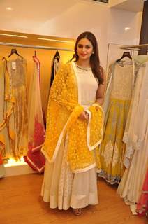 Huma Qureshi wearing Varun Bahl's Couture Collection at the Showcase