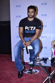 Sachin Joshi was spotted at the Launch of Peta Ad on the Occasion of his Birthday