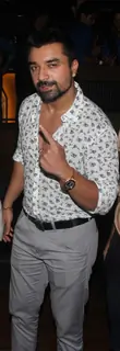 Ajaz Khan poses for the media at the Music Launch of Plot 666- Restricted Area