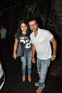 Sanjay Kapoor was snapped with wife at Nido