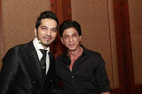 Shah Rukh Khan and Nitin Mirani at the Launch of The King Khan's &quot;Royal Estate&quot;