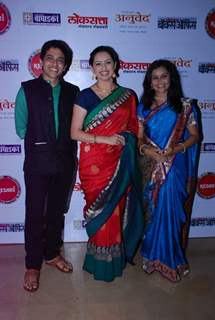 Alok Rajwade, Shruti Marathe and Parna Pethe were at the Premier of Marathi Movie Ram Madhav