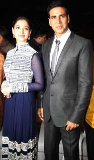 Tammanah and Akshay Kumar were at the Premiere of movie 'Entertainment'