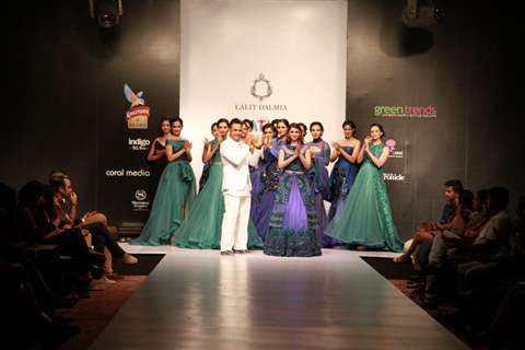 Aditi Rao Hydari walks the ramp with Lalit Dalmia at Bangalore Fashion Week Day 1