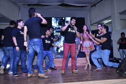 A fan sings at the Trailer Launch of 3 AM