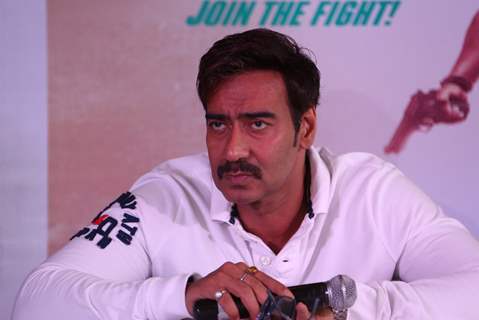 Ajay Devgn at the Press Conference of Singham Returns