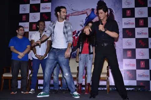 Shah Rukh Khan shakes a leg with Saahil Prem at the Promotion of Mad About Dance