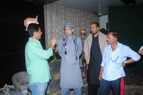 Irfan Pathan and Yusuf Pathan with Film Maker Rajeev Walia