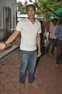 Vindoo Dara Singh was seen at the Memorial Service for Dharmesh Tiwari