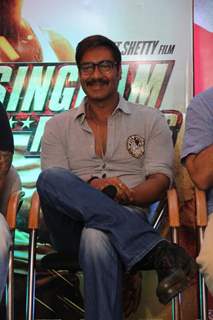Ajay Devgn was spotted at the Promotions of Marathi Film Rege
