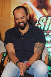 Rohit Shetty was spotted at the Promotions of Marathi Film Rege