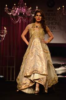 Showstopper Charu Sachd at Falguni & Shane Peacock's bridal show at Indian Bridal Fashion Week Day 3