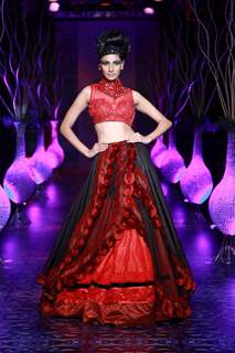 Model walks the Ramp at the Bangalore Fashion Week Day 1