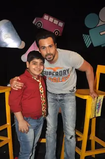 Emraan Hashmi and Sadhil Kapoor pose for the camera on Captain Tiao