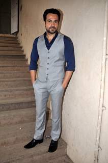 Emraan Hashmi poses for the media