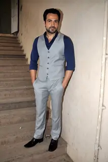 Emraan Hashmi poses for the media