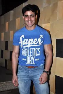 Gautam Rode pose for the media at Melissa Pais Birthday Bash