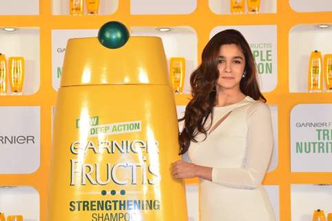 Alia Bhatt launches Garnier Fructis Triple Nutrition