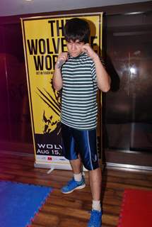 Vivaan Shah gives a boxing pose for the camera