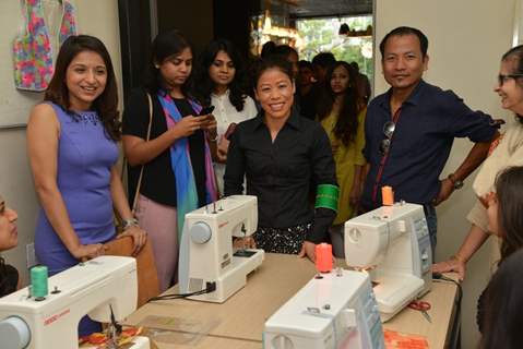 Mary Kom was at The Hab promoted by Usha International