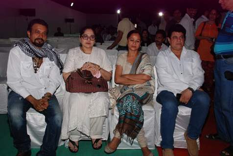 Gajendra Chauhan, Shagufta Ali and Zarina Wahab at the Prayer Meet