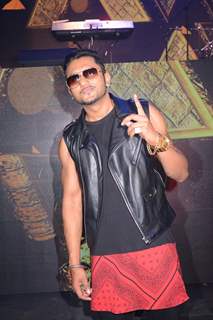 Honey Singh poses for the media at the Launch of India's Raw Star