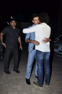 Ranbir Kapoor was spotted hugging Imtiaz Ali