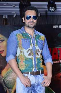 Emraan Hashmi poses for the media at the Promotion of Raja Natwarlal