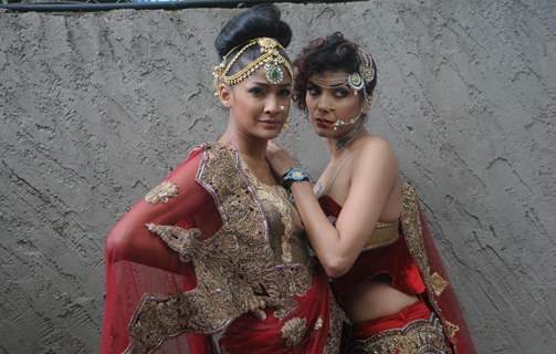 Carol Gracias with Diandra Soares showcases Rohhit Verma's Janmashtami Collection