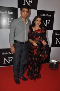 Shaina NC with husband at the Birthday Bash cum Launch