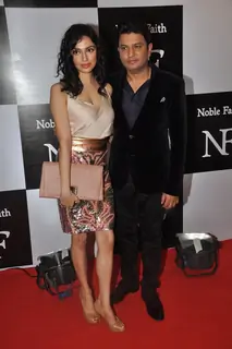 Bhushan Kumar with wife Divya Khosla at the Birthday Bash cum Launch