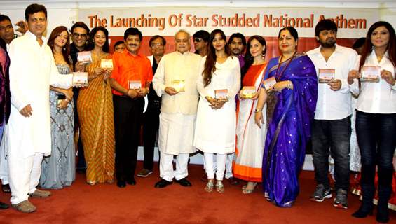 Celebs at the Launch of Star Studded National Anthem by Film Maker Raajeev Walia