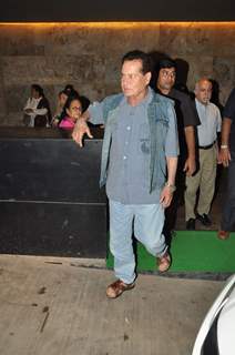 Salim Khan at the Screening of Singham Returns