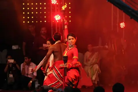 Isha Sharvani performs at the Dahi Handi Celebration in Mumbai