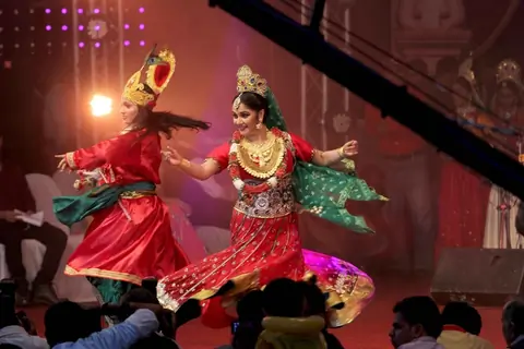 Gracy Singh performs at the Dahi Handi Celebration in Mumbai
