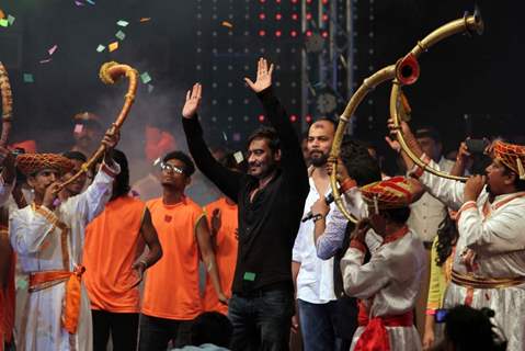Ajay Devgn at the Dahi Handi Celebration in Mumbai