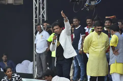 Sunil Pal at the Dahi Handi Celebration in Mumbai