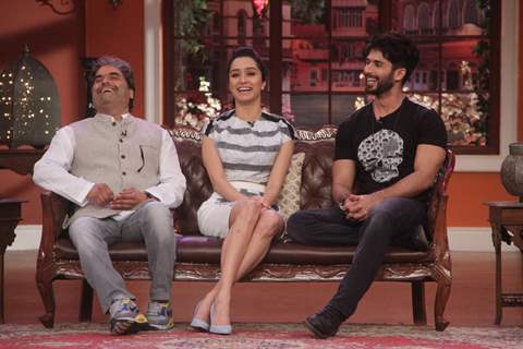 Vishal Bharadwaj, Shahid Kapoor and Shraddha Kapoor at the Promotion of Haider