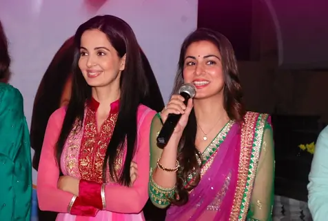 Rukhsar Rehman and Shraddha Arya at Tumhari Paakhi's 200 Episodes Celebration