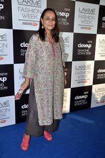 Soni Razdan was seen at the Lakme Fashion Week Winter/ Festive 2014 Day 2