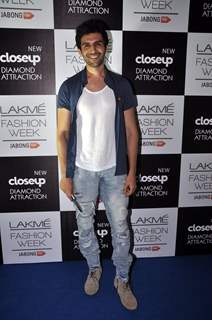 Kartik Tiwari at the Lakme Fashion Week Winter/ Festive 2014 Day 2